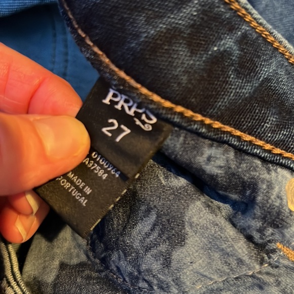 NWT PRPS High-Waist Denim Joggers Denim Blue Size 27 - Picture 7 of 12